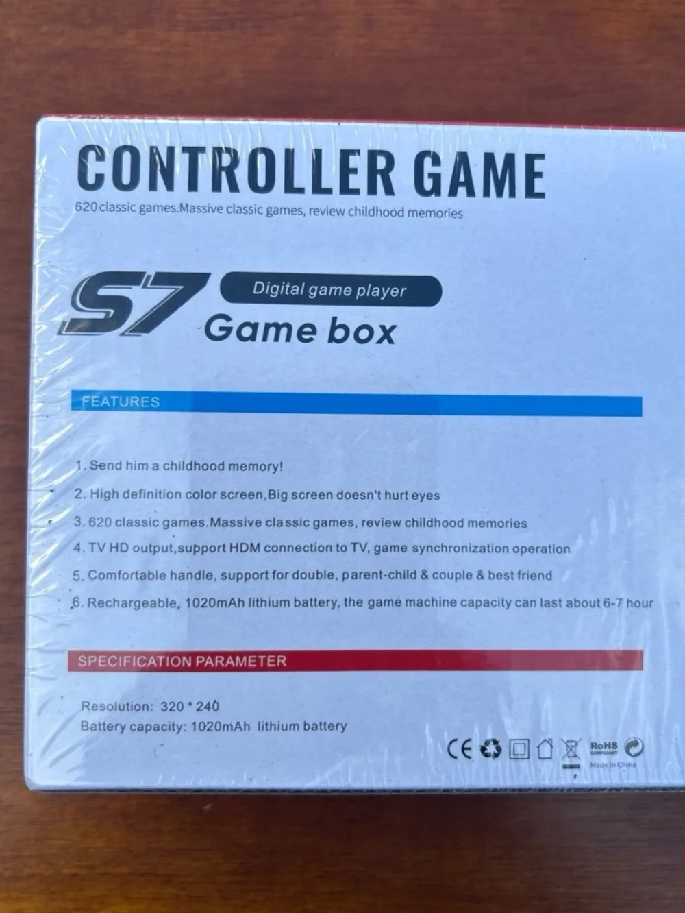 New S7 game box, handheld console